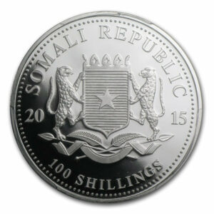 2015 Somalia 1 Ounce African Elephant Silver Coin NGC MS-69 ER