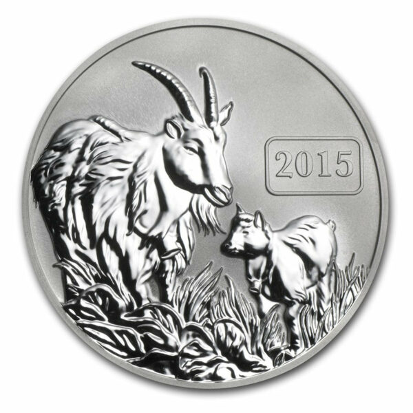 2015 Tokelau 1 Ounce Year Of The Goat Reverse Proof Silver Coin - Art in Coins