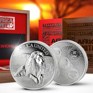 2017 5 Nation 3 Ounce Africa United Lion Silver Proof Coin Set - Art in Coins