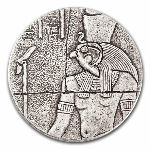 2016 Chad 2 Ounce Horus Egyptian Relic Silver Proof Antique Finish Coin - Art in Coins