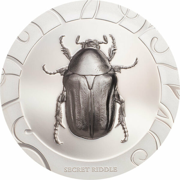 2017 Cook Islands 1 Ounce Scarab Beetle Selection III Secret Riddle Silver Proof Coin