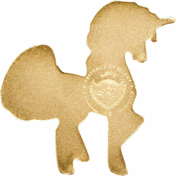 2018 Palau 1/2 Gram Sweetest Unicorn Sculptured .9999 Brilliant Uncirculated Gold Coin