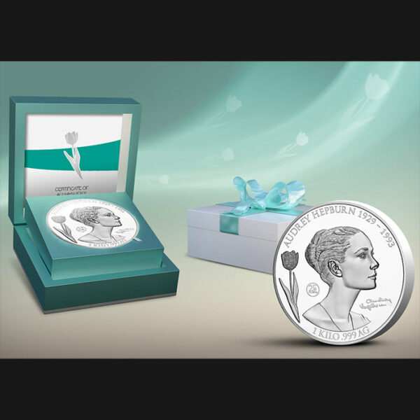 2018 Samoa 1 Kilogram Audrey Hepburn 25th Anniversary Commemorative Silver Proof Coin