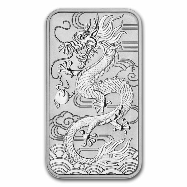2018 Australia 1 Ounce Dragon Rectangular .9999 Silver Coin