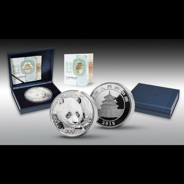 2018 1 Kilogram 300 Yuan Chinese Panda Silver Proof Coin Set