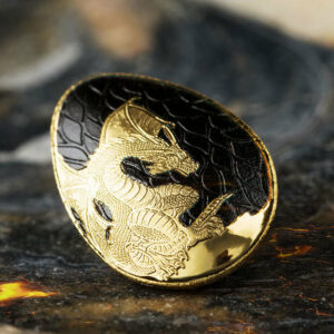 2019 Palau 1/2 Gram Golden Dragon Egg Sculptured .9999 Proof Gold Coin
