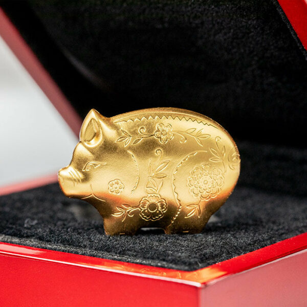 2019 Mongolia Lunar Pig Silver Coin