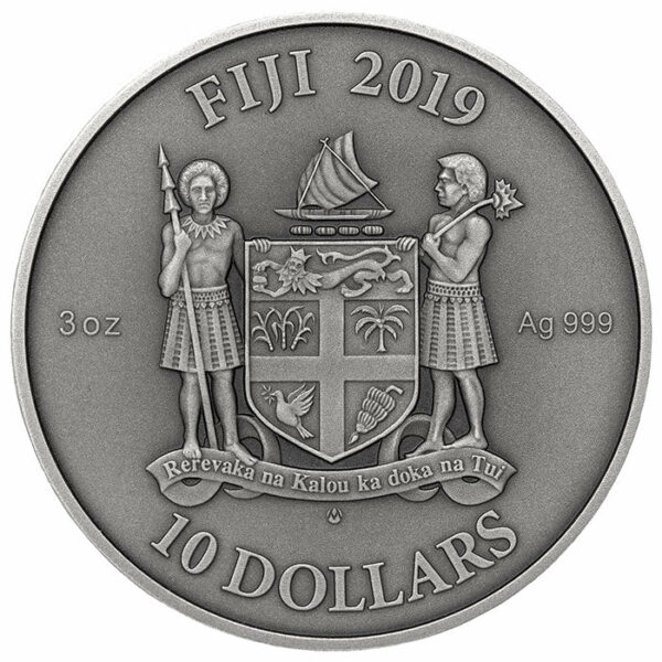 2019 Mandala Art Gothic  Silver Coin