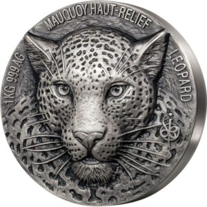 2019 African Big 5 Leopard Mauquoy Mint Silver Coin