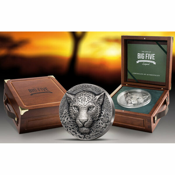 2019 Ultra High Relief Leopard Silver Coin