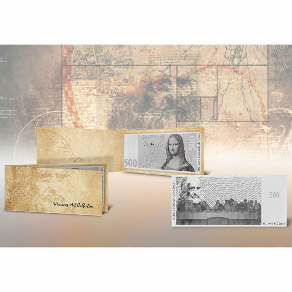 2019 Leonardo da  Vinci Silver Bank Note