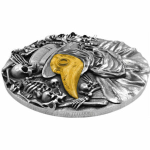 2019 Niue 2 Ounce Dr Pestilence Death Mask Silver Coin