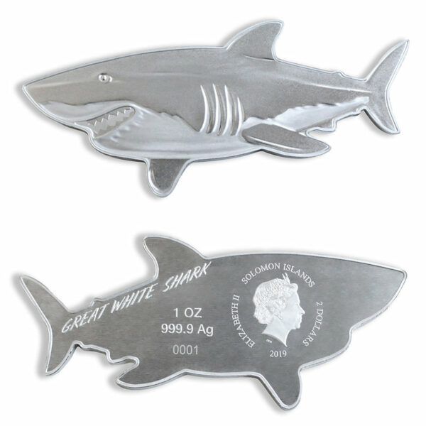 2019 Great White Shark Silver Coin