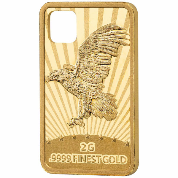 2019 Solomon Islands 2 Gram .9999 Eagle Gold Coin Pendant