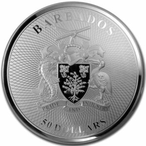 2019 Barbados 1969 Gram Moon Landing Silver Coin