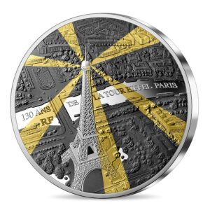 2019 Eiffel Tower 130th Anniversary Tresor de Paris Silver Proof Coin