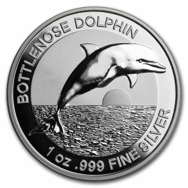 2019 Australia 1 Ounce Bottlenose Dolphin High Relief .999 Silver Proof Coin