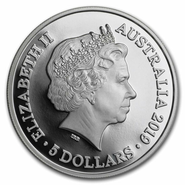 2019 Australia 1 Ounce Bottlenose Dolphin High Relief Silver Proof Coin