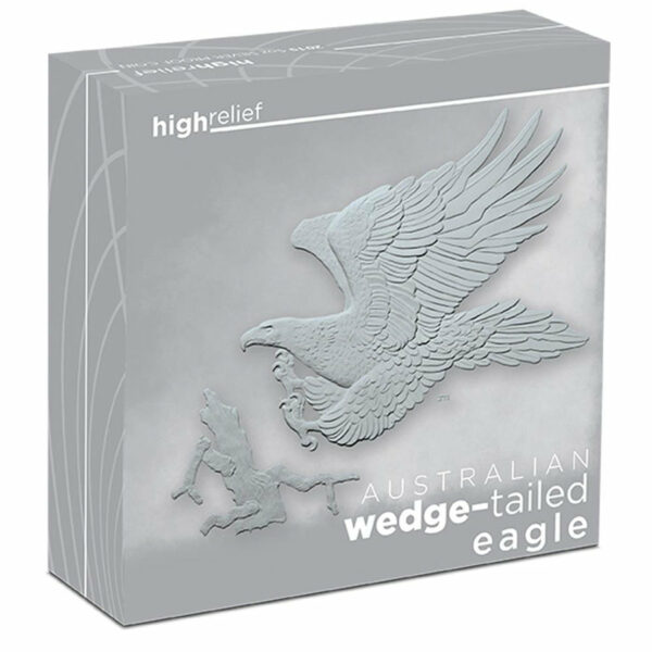 2019 Australia 5 Ounce Wedge Tailed Eagle High Relief .9999 Silver Proof Coin