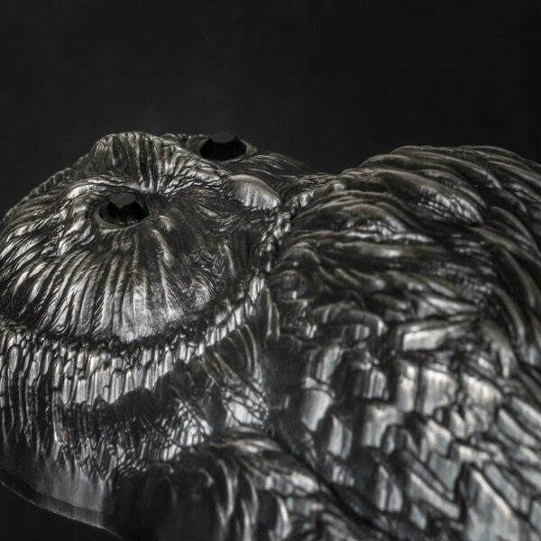 2019 Mongolia 2 Ounce Ural Owl Mongolian Wildlife 3D Ultra High Relief .999 Silver Coin