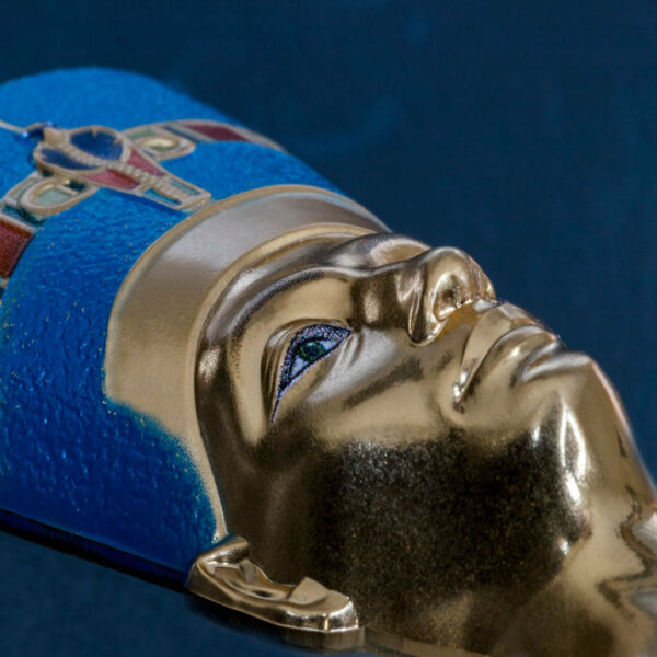 2019 Palau 3 Ounce Nefertiti Bust 3D Shaped Gold Gilded .999 Silver Coin