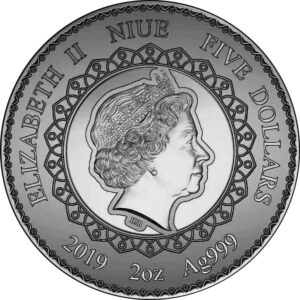 2019 Niue Mandala Collection Elephant .999 Silver Coin