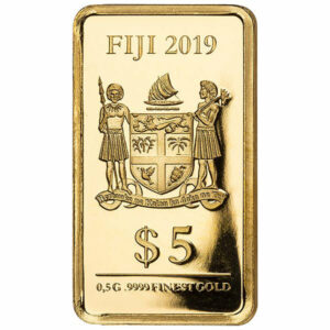 2019 Fiji 10 X .5 Gram Golden Light of Buddhism Gold Coin Obv