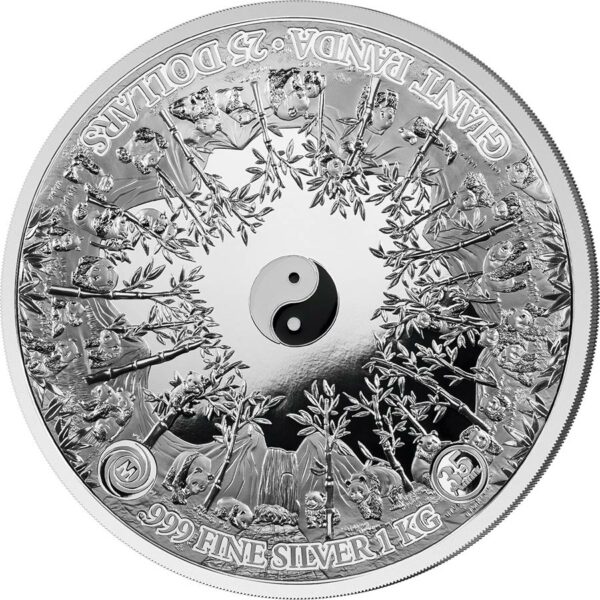 2018 Samoa 1 Kilogram Mastersize Panda 35th Anniversary Commemorative Silver Coin