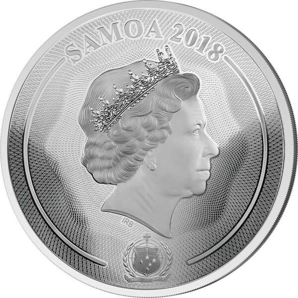2018 Samoa Mastersize Edition Panda Silver Coin