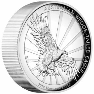 2019 Australia 10 Ounce Wedge Tailed Eagle High Relief .9999 Silver Proof Coin