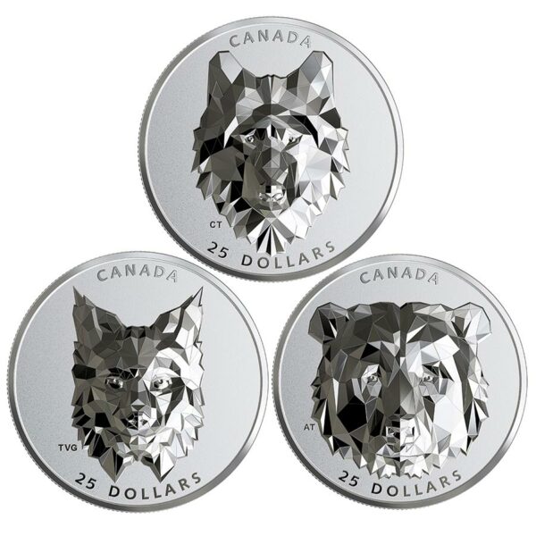 Canada Multifaceted Animal Heads Silver Proof Coin Collection