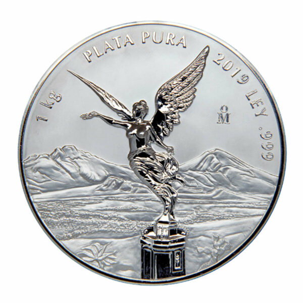 2019 Mexico 1 Kilogram Libertad .999 Proof Like Silver Coin