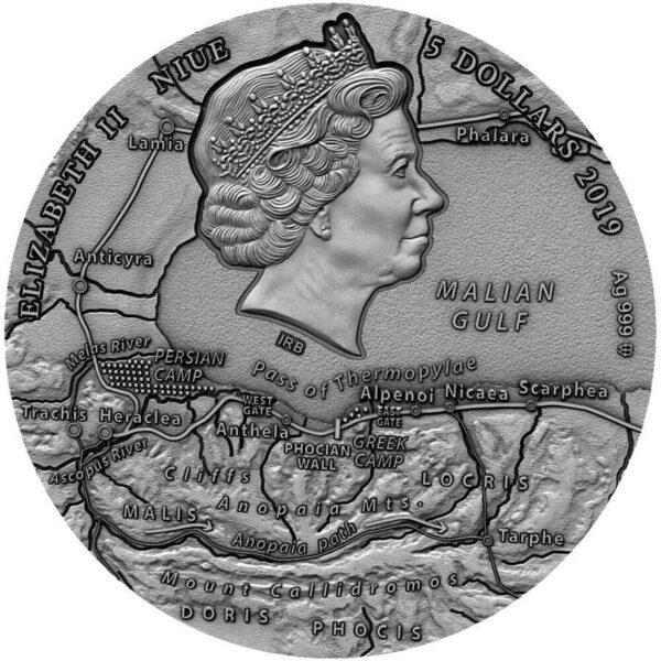 2019 Niue Leonidas High Relief Silver Coin