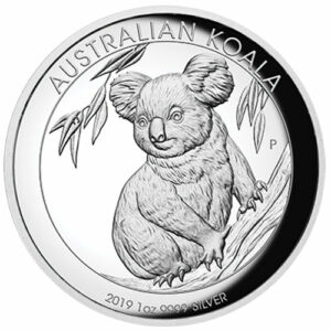 2019 Australia 1 Ounce Koala High Relief Silver Proof Coin