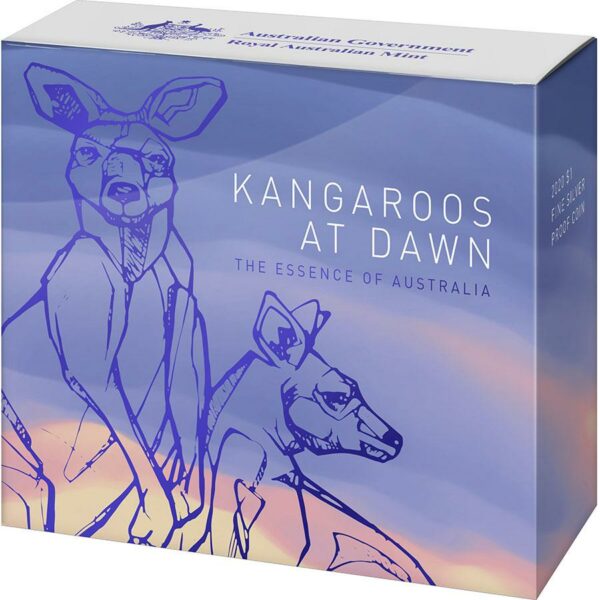 2020 Australia 1/2 Ounce Kangaroos at Dawn Silver Proof Coin