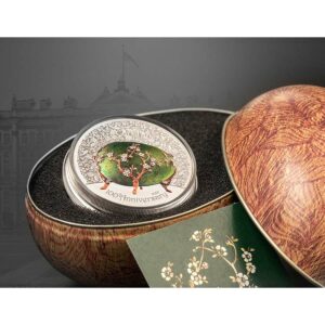 Peter Carl Faberge Egg Silver Coin