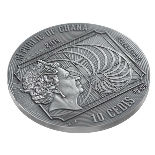 Ghana Mona Lisa Leonardo da Vinci World's Greatest Artists Silver Coin