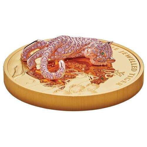 2020 10 Ounce Jewelled Tiger Gold Proof Coin