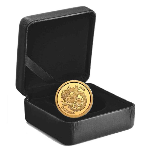2020 Canada 1 Gram Lucky Flower Dragon .9999 Gold Proof Coin