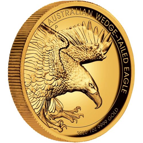 2020 Australia 1 Ounce Wedge-Tailed Eagle High Relief Gold Proof Coin