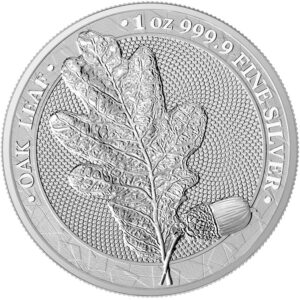 2019 Germania Mint 1 Ounce WMF 2020 Oak Leaf 5 Marks .9999 Silver Round