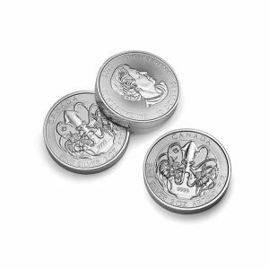 2020 RCM 2 Ounce Kraken Creatures of the North .9999 Silver Coin