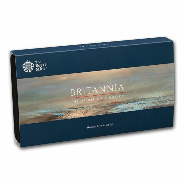 2020 Great Britain 6 Coin Britannia Silver Proof Coin Set