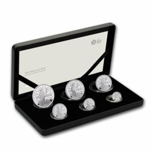 2020 UK 6 Coin Britannia Silver Proof Coin Set