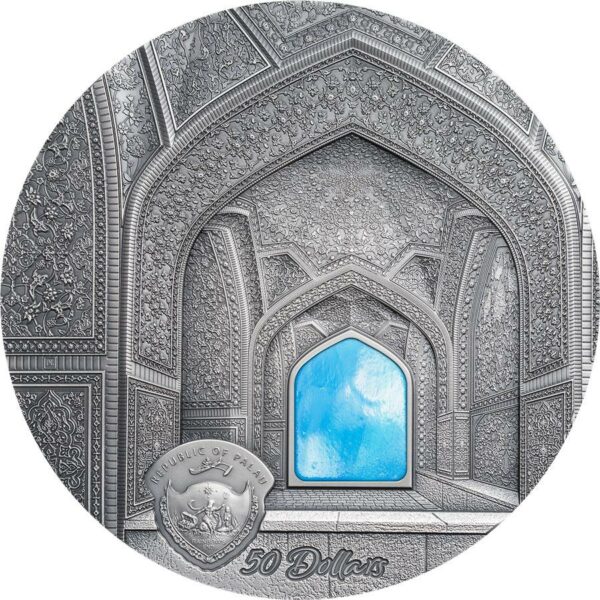 2020 Palau 1 Kilogram Tiffany Art Isfahan High Relief Silver Coin