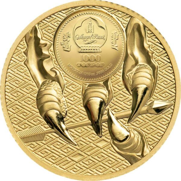 2020 Mongolia Majestic Eagle .9999 Gold Proof Coin