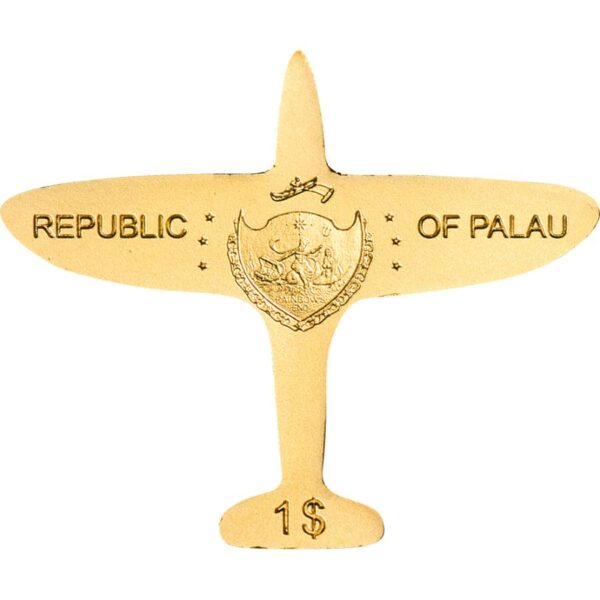 Palau Golden Airplane Gold Coin