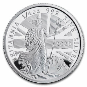 2020 Great Britain 1/4 Ounce Silver Proof Coin