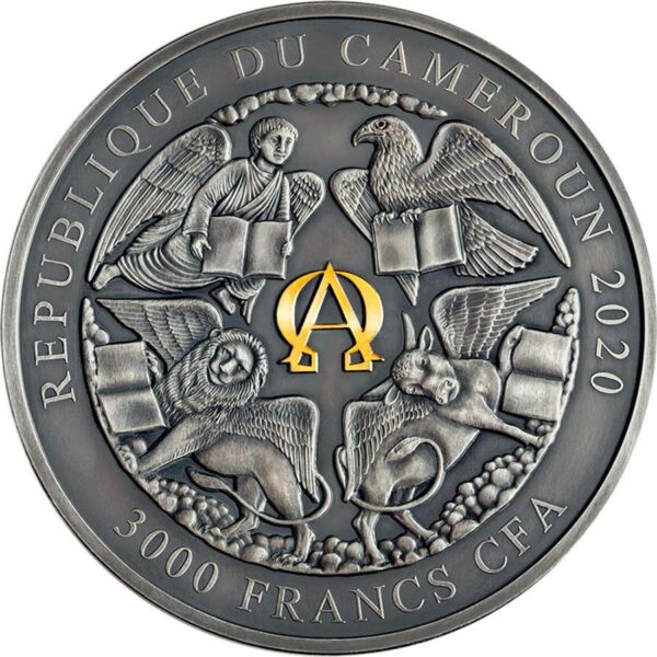 2020 Cameroon 3 Ounce Apocalypse St. Michael & the Dragon Silver Coin