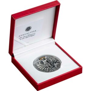 Apocalypse St. Michael & the Dragon High Relief Silver Coin